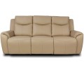 sofa ze skóry naturalnej Philadelphia, widok z przodu, kolor cappucciono 2469,