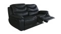 Sofa Relax 3-osobowa z kompletu NEVADA firmy Bostonsofa; kolor czarny 