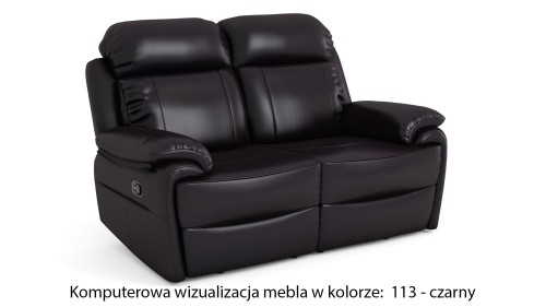 Sofa skórzana 2-osobowa Orlando z funkcją relaks