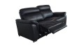 Stylowa sofa ze skóry z rozkładaniem komfortowej funkcji relaks od firmy Bostonsofa.