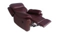 Fotel wypoczynkowy ALABAMA BIS z elektrycznie sterowaną funkcją relax marki Bostonsofa; kolor burgund
