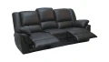 Wypoczynkowa sofa ze skóry Alabama relax; kolor ciemny brąz