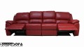 Mebel kinowy ze skóry Home Cinema firmy Bostonsofa - 4 siedziska relax