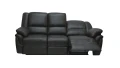 Trzyosobowa sofa Alabama z ukazaną funkcją relaks na jednym z siedzisk; kolor ciemny brąz