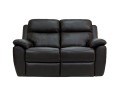 2-osobowa skórzana sofa Alabama Bis relax; kolor ciemny brąz