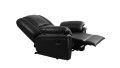 Fotel Alabama z rozłożoną funkcją relaks od firmy Bostonsofa; kolor czarny
