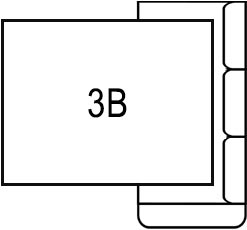 Element ze spaniem narożnika Bostonsofa