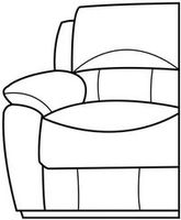 Siedzisko lewe mebla kinowego Home Cinema