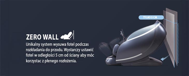 System Zero-wall w fotelu z masażem Antori
